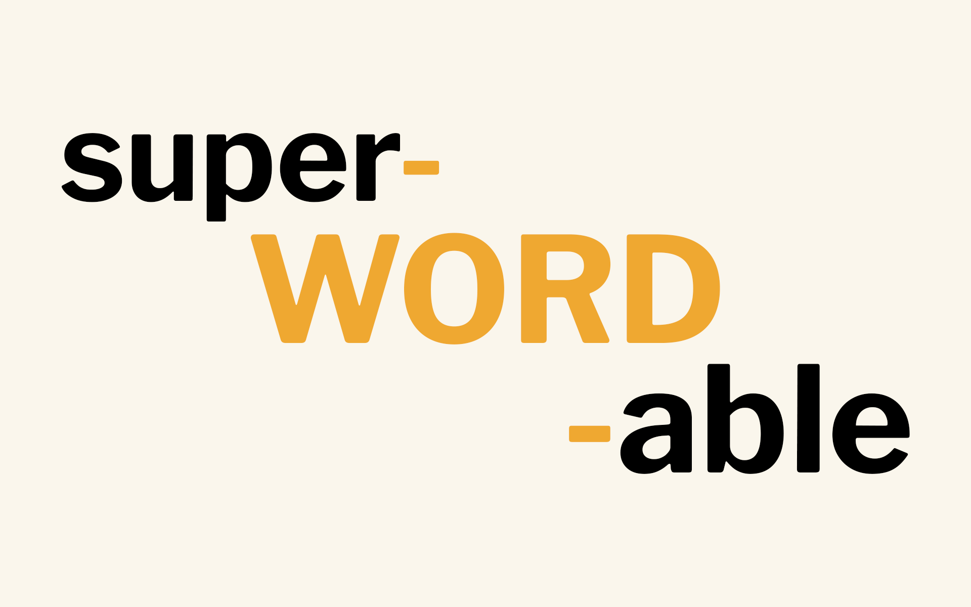 superWORDable — cross-platform word game